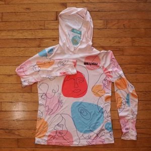 Women's Sz Med Weligu Sun Protection UPF 50+ Long Sleeve Hoodie Pink Lightweight - Picture 1 of 7