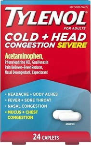 Tylenol Cold Congestion 200-5-325Mg 24 Ct , Tablets - Picture 1 of 1
