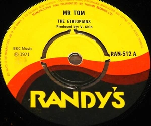 THE ETHIOPIANS ~ MR TOM b/w SAD NEWS ~ UK RANDY'S 7" REGGAE 1971 - Picture 1 of 2