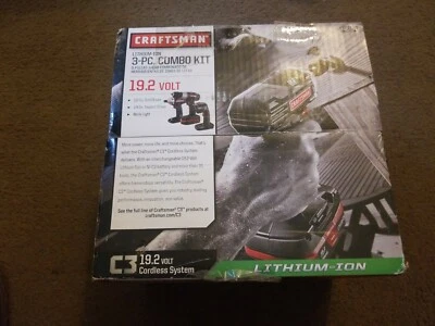 NEW Craftsman Compact 3 Piece Tool Combo Kit ~ Drill + Multi-Tool + Work Light - Image 1 of 2