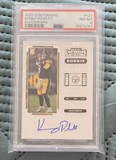 2022 Panini Contenders Kenny Pickett Rookie Auto! PSA 8! Steelers! Signed