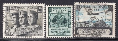 5045 - Italy 1952 - Armed Forces Day - Used Set - Image 1 of 2