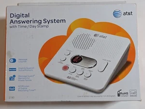 AT&T 1740 Digital Answering Machine System 60 Minutes With Remote Access - Picture 1 of 4
