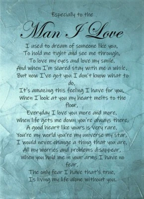 PICKTURE-THIS 'Especially to the Man I Love' - A5 Card for Him Husband Male Love