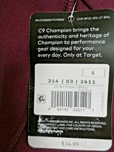 New C9 Champion women's Soft Stretch Legging With Pockets Burgundy XS or S - Picture 1 of 5