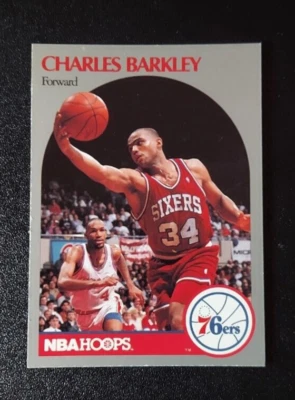 1990-91 Hoops Basketball Charles Barkley #225 Philadelphia 76ers card 90 MINT! - Image 1 of 4