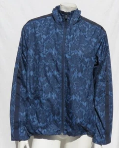 ATHLETA US sz M Ethereal Bloom Cottage Blue Lace SIGHTSEER Zip Jacket Top MINT - Picture 1 of 7