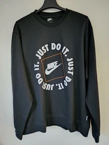 Nike Sportswear Just Do It Crew - 3XL TALL DA0157-010 JDI NSW White Orange Retro - Picture 1 of 2