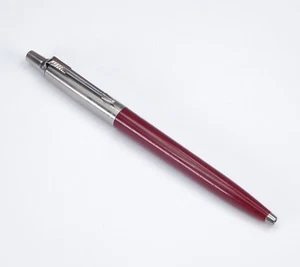 Parker Jotter Red & Steel Cap Ballpoint Pen - 1997 - Picture 1 of 10