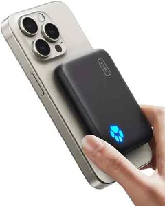 INIU Magsafe Powerbank, 10000mAh 20W Magnetische Externe Batterie, USB C in&Out - Bild 1 von 3