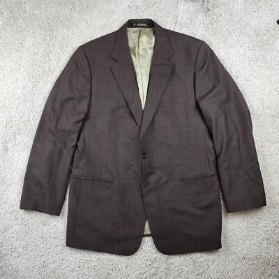 Tom James 44R Brown  Striped Wool Mens Blazer Suit Jacket Sport Coat - Image 1 of 4