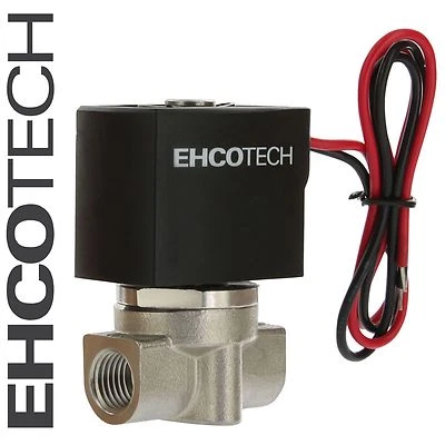 1/4" NPT SS 110V / 120V AC Solenoid Valve STAINLESS Steel / FKM VITON S20V N/C