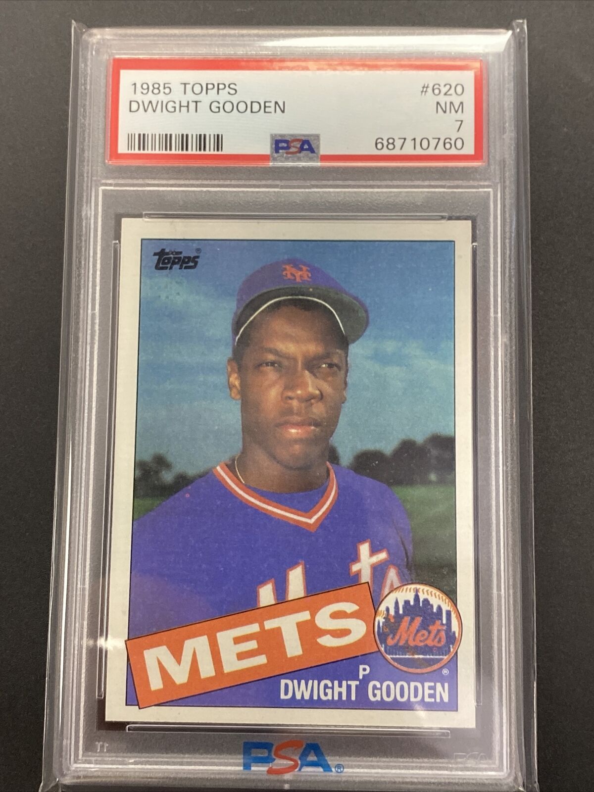 1985 TOPPS 620 DWIGHT DOC GOODEN RC ROOKIE METS PSA 7 UNDER-GRADED SHARP CORNERS