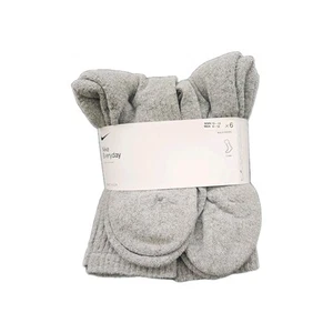 Nike Everyday Plus Cushion dry fit Crew Socks, 6 Pair, Size 8-12 - Gray - Picture 1 of 3