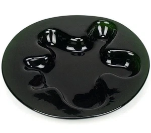 HOLMEGAARD Ikebana Design Michael Bang Danish Green Art Glass BOWL Vintage 1970 - Picture 1 of 4