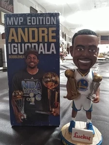 *Selten* Golden State Warriors 2015 Andre Iguodala MVP Bobblehead NBA mit Box - Bild 1 von 15