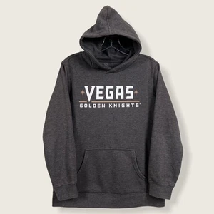 Fanatics Youth LARGE Las Vegas Knights Hockey Heather Gray Hoodie Sweatshirt - Picture 1 of 5