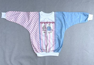 Camisa Top The Daisy Kingdom Vintage Niñas Niño Talla Tela Muñecas Corazones Foto 1 de 4