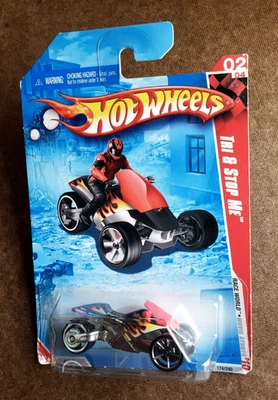 Hot Wheels TRI & STOPE ME Negro 172 RACE WORLD Película Acrobacias '10 02/04 OH 5 Radios Foto 1 de 4