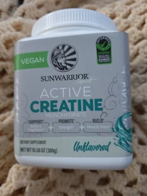 Sunwarrior Creatine Monohydrate Powder Pre Workout, 300 Grams 60 Serv. Ex: 1/27 - Image 1 of 4