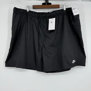 Nuevo con etiquetas Pantalones Cortos Nike Negro Blanco Calce Estándar Hasta la Rodilla Para Hombre Talla 3XL Elastizados - Imagen 1 de 7