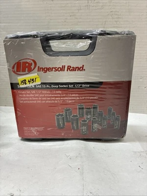Ingersoll Rand 冲击插座,13-PC。 套装,1/2 英寸-驱动器,Deep Well,SAE,型号# — 第 1/2 张图片