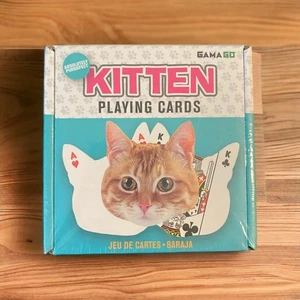 Neu Gama Go Katze Kätzchen Spielkartendeck Königin Herzen Kätzchen Geschenk Spiel - Bild 1 von 2