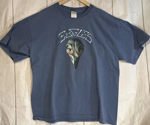 Vintage Eagles Band XL blau T-Shirt Abschiedstour 2003 Termine Stadt Liste Totenkopf Logo - Bild 1 von 8