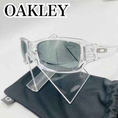 OAKLEY Fives Squared Sunglasses Clear Frame Polarized - Image 1 of 4