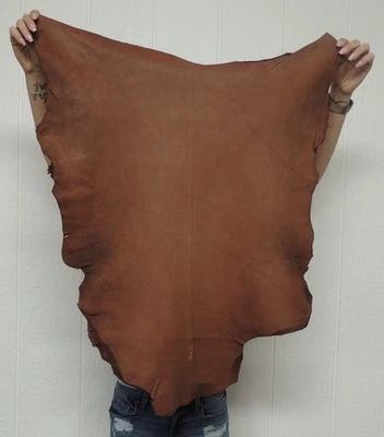 WHISKEY BUCKSKIN Leather Hide for Native Crafts Taxidermy SCA LARP Skin Pelt - Image 1 of 4