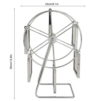 Metal Rotating Wheel Picture Photo Frame Wedding Photography Studio Decor F DW - Image 1 of 4