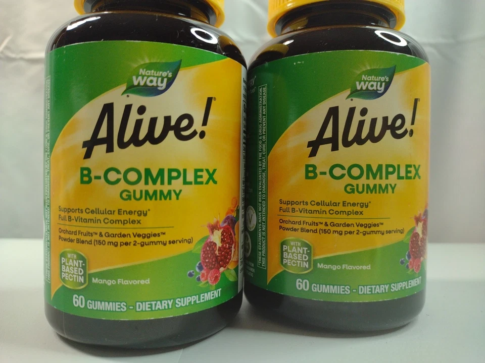 Natures Way B-complex Alive Gummies 60 Count - 2pk