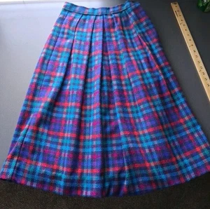 Vintage Diane von Furstenberg Wollmischung kariert Minirock Größe 10 - Bild 1 von 13