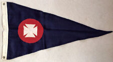 Wool Little Egg Harbor Yacht Club Burgee Flag - Excellent Condition