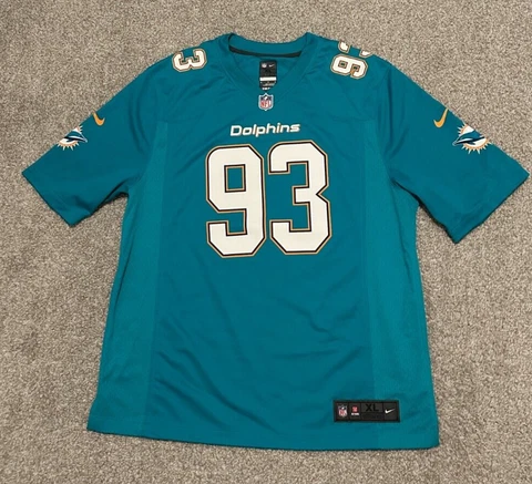 Ndamukong Suh Miami Dolphins Jersey Mens Extra Large Blue Nike NFL Football XL Cover