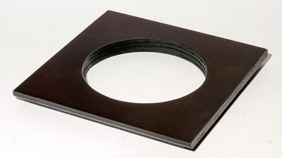 1 LENS BOARD 5.2x 5.2" for ANSCO 4x5 or 5x7" Camera - Made of plywood, 86mm hole - Image 1 of 2