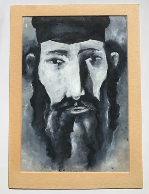 Early 20th Century Fauvism Judaism Russian School Original Gouache Painting - Image 1 of 4