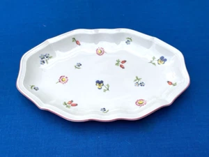 VILLEROY & BOCH Petite Fleur Porcelain Relish Pickle DISH Gravy Underplate - Picture 1 of 4