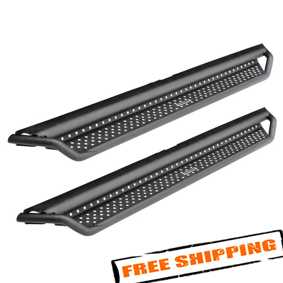 Go Rhino Dominator D1 Cab Length Black Running Boards for 2019 Ram 1500 Classic Foto 1 de 4