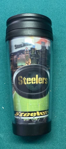 Pittsburgh Steelers 3D Coffee & Beverage 16oz Tumbler w/ Lid. This is Brand New! Cover