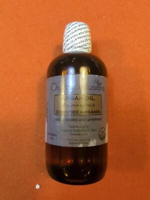 Aceite de argán orgánico para infusiones 4 oz/118 ml tamaño completo sellado Foto 1 de 4