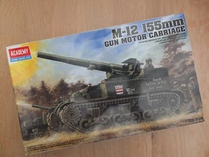ACADEMY 1394 - WWII US M-12 155mm GUN MOTOR WAGEN - 1/35 SCALE MODEL KIT - Bild 1 von 1
