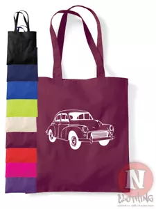 Morris Minor tote bag classic British car fun shopping cotton environmental - Picture 1 of 10