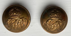 BOUTONS TUNIQUE ANCIEN SERVICE GÉNÉRAL MILITAIRE GEORGE V WW1 2 armée britannique - Photo 1/4