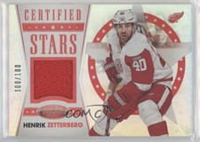 2012-13 Certified Stars Mirror Red Jerseys /100 Henrik Zetterberg #S20