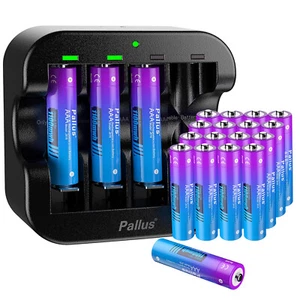 20PCS 1.5V AAA Rechargeable Lithium Batteries 1100mWh Li-ion AAA Battery&Charger - Picture 1 of 7