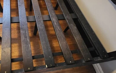 For Sale: Queen Tempur-Pedic Gel Foam Mattress with Wooden Bed Frame - Image 1 of 4