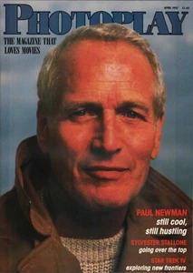 PAUL NEWMAN - SYLVESTER STALLONE - Vintage UK PHOTOPLAY Magazine April 1987 - Picture 1 of 1