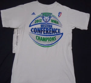 Camisa Adidas WNBA 2012 Minnesota Lynx Campeones de la Conferencia Oeste Talla Pequeña - Imagen 1 de 2