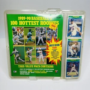 Los 100 novatos más populares del béisbol - tarjetas de puntuación + libro... 1989-90 conjunto sellado de fábrica - Imagen 1 de 2